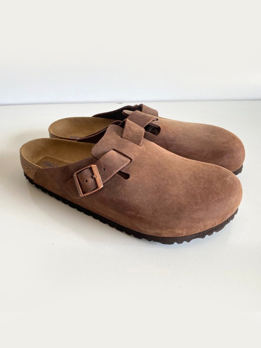 Birkenstock Boston Soft Footbed Clogs Habana Oiled Leather EU 43 US 10 Regular